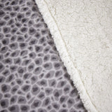 Couverture sherpa à imprimé animalier