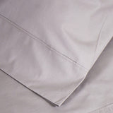 Taie d'oreiller en percale de coton beige 200 fils