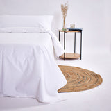 200 thread count white percale cotton duvet cover