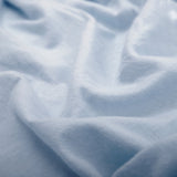 Drap-housse pour berceau en flanelle de coton bleu