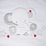 Lit bébé coordonné 084 bco/gris