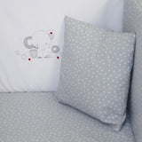 Lit bébé coordonné 084 bco/gris