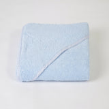 Cape de bain unie bleue