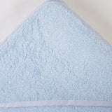 Cape de bain unie bleue