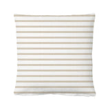 Housse de coussin tricotée en coton Pals beige