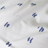 Funda de cojín punto algodón pincel blue