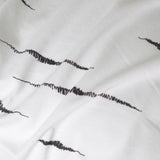 Housse de couette tricotée en coton noué