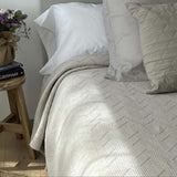 Cotton bedspread 1391 beige
