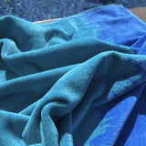 Serviette de plage en velours dégradé