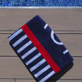Serviette de plage velours beach time