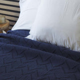 Cotton bedspread 1391 navy