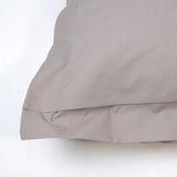 Housse de coussin percale coton 200 fils beige