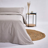 Plain linen duvet cover