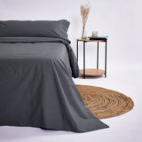 Solid charcoal duvet cover