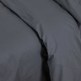 Solid charcoal duvet cover