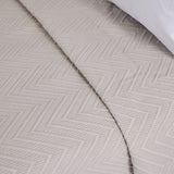 Jacquard bedspread 1090 stone