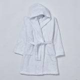 Classic white children's bathrobe