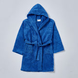 Children's bathrobe in blue color