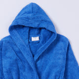 Children's bathrobe in blue color