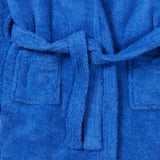 Children's bathrobe in blue color