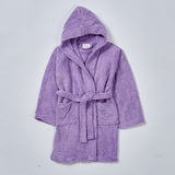 Lavender kids' bathrobe