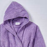 Lavender kids' bathrobe