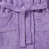 Lavender kids' bathrobe