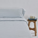 Housse de couette tricotée en coton gris Pals