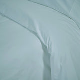 200 thread count percale cotton duvet cover acqua