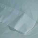 Taie d'oreiller en percale de coton 200 fils aqua