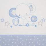 Crib sheet set 084 white/blue