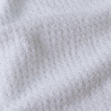 Serviette en coton gaufré blanc à 2 épaisseurs