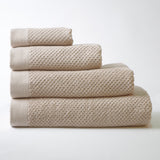 Cotton towel 2-ply bee waffle beige