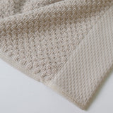 Cotton towel 2-ply bee waffle beige