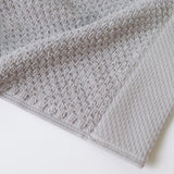 2-ply cotton towel with pearl waffle