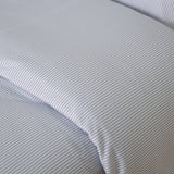 Gray Oxford cotton knit duvet cover
