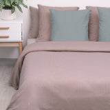 Housse de couette en tricot de coton Oxford marron