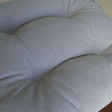 Housse de chaise en coton gris uni