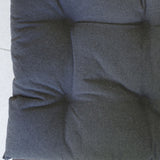 Housse de chaise unie en coton anthracite