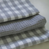 Torchon de cuisine en coton gris pack 3 unités