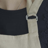 Tablier en coton beige