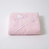 Cape de bain ours lunaire 386 rose