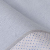 Crib sheet set flannel bear moon 386 white/blue