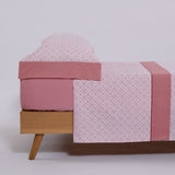 Ensemble de draps roses Alexia