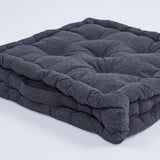 Coussin de sol en coton charbon de bois