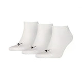 Puma chaussettes baskets blanches unies 3 paires
