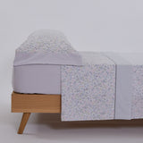 Ensemble de draps en coton Valentina gris