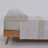 Casandra beige cotton sheet set