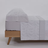 Ensemble de draps en coton Cassandra gris