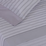 Berta gray cotton sheet set
